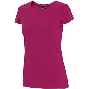 4F T-shirt voor dames, Donker Roze, XS