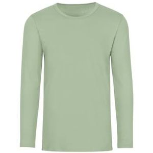 Trigema Heren shirt met lange mouwen, green tea, L