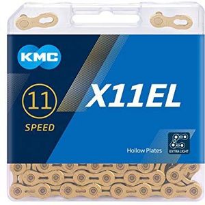 KMC X11el Catena Unisex Adulto, Ti-N Gold, 118 Link