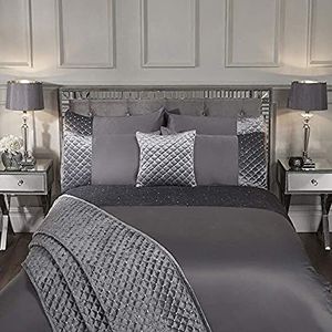 Emma Barclay Glamour_King_Duvet_Cover beddengoedset voor dekbedovertrek, zilver, maat