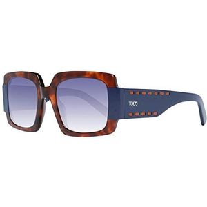 TOD'S TO0213 5053W Tods zonnebril TO0213 53W rechthoekig zonnebril 50, bruin
