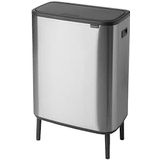 Brabantia Bo Touch Bin Hi Prullenbak - 2 x 30 liter - Afvalscheiding - Matt Steel Fingerprint Proof