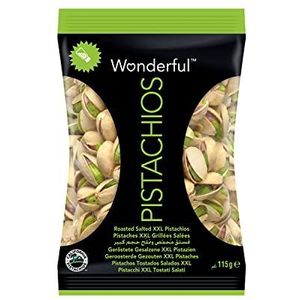 Wonderful Pistachios & Almonds Gegrilde & zoute pistache, 12 x 115 g, gerijpt onder de zon in Californië