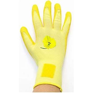 Brevet NoLost KELI Protect 142062 Handschoenen voor tuin, dames, geel, maat 8 – eenheidsmaat, beschermende handschoenen met latex coating, nylon