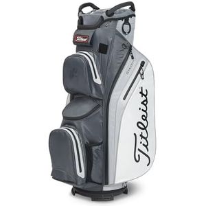 Titleist Winkelwagen 14 StaDry Golftas, Houtskool/Grijs/Wit