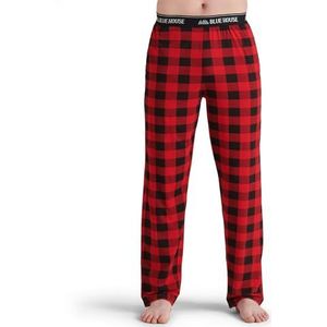 Little Blue House Pyjamabroek voor heren van jersey, Buffalo Plaid, S