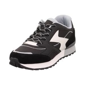 Superfit Dash sneakers voor jongens, Zwart lichtgrijs 0000, 36 EU