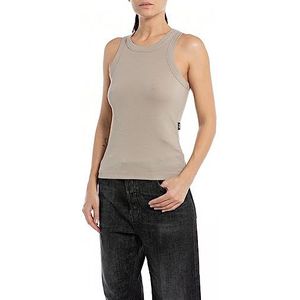 Replay Tanktop voor dames, slim fit, 822 zand, S