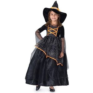 Dress Up America Little Girl Black and Orange Heksenkostuum