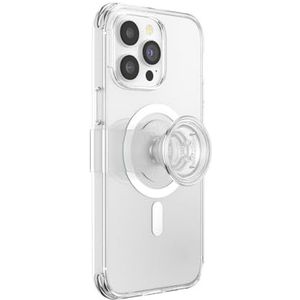 PopSockets: PopCase PlantCore voor MagSafe - Plantaardige Hoesje voor iPhone 14 Pro Max met een Verplaatsbare PopGrip Slide-Standaard en Grip met een Verwisselbare Top - Clear
