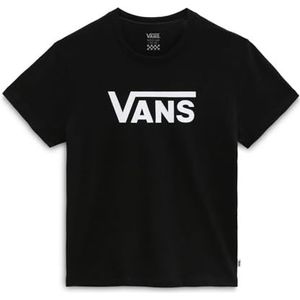 Vans Flying V Crew T-shirt voor meisjes, Zwart, S (7-8 YRS)