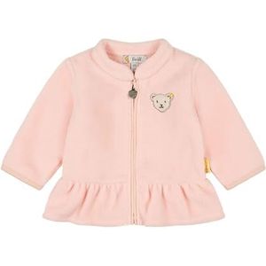 Steiff Fleecejack voor babymeisjes, met capuchon, Seashell Pink, 62 cm