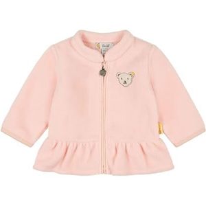 Steiff Fleecejack voor babymeisjes, met capuchon, Seashell Pink, 92