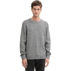 TOM TAILOR - Trui - Grijs / Zwart - Gebreide Truien