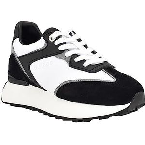 GUESS Women's LUCHIA Sneaker, Black Multi, 11