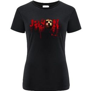 ERT GROUP Origineel en officieel gelicentieerd zwart horror T-shirt voor dames, Friday The 13th 001, enkelzijdig bedrukt, maat XXL, zwart, XXL