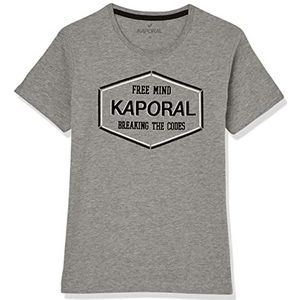 Kaporal Jongens-T-shirt, model MAJY-kleur medium grijs gemêleerd maat 16 jaar, Medgrm, jongens
