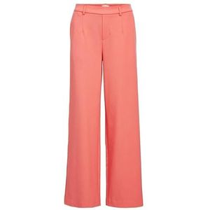 Object Objlisa Wide Pant Noos stoffen broek voor dames, Georgia Peach, 42