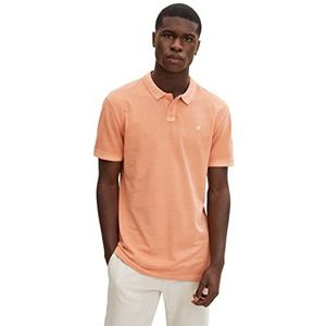 TOM TAILOR Denim Uomini Piquée poloshirt met klein borduurwerk 1030641, 28858 - Sunset Rose, L