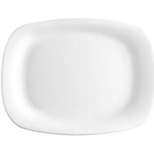 Rocco Bormioli Parma borden, wit, rechthoekig, 18 x 21 cm, opaalglas
