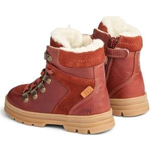 Wheat Toni Tex Hiker Kinderschoenen, uniseks, 60% leer, 40% suède, ademend, waterdichte sneeuwschoen, 2072 Rood, 29 EU