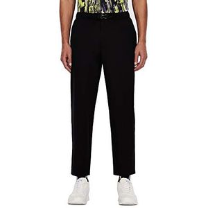 Armani Exchange Zwarte zakelijke casual broek voor heren, zwart, 38