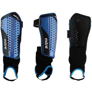 Mitre Aircell Power Ankle Protect Voetbalscheenbeschermer, cyaan/wit, L