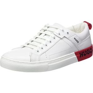 HUGO Mayfair_LowCut_bi Sneakers voor dames, Open White126, 1 UK, Open Wit126, 34 EU