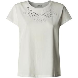 Pepe Jeans Amber T-shirt voor dames, wit(wit), M