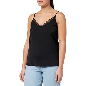 ONLY Dames Onlanna Sl Mix Lace Singlet WVN Top, zwart, S