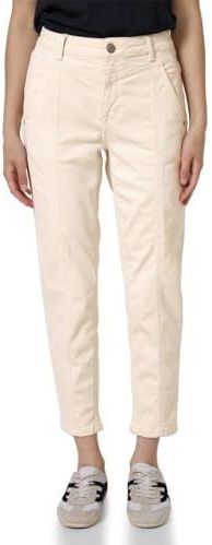 Street One - Mom Fit Jeans - Beige - Loose Fit - Taps Toelopende Pijpen