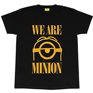 Minions Wir sind Minion Vriendje fit t-shirt, Vrouwen, S-5XL, Schwarz, Officiële Koopwaar