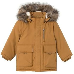 NAME IT Jongens NMMMASTER Jacket PB Parka, bruin, 104, bruin, 104 cm