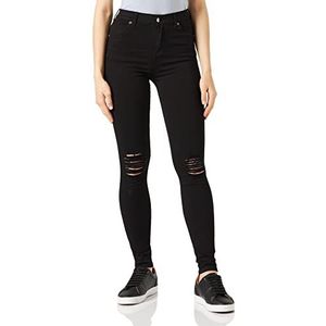 Dr. Denim Lexy Skinny Jeans voor dames, zwart (Black Ripped Knees A03), 25W x 30L