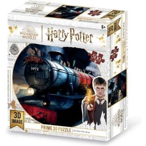 Grandi Giochi Harry Potter PU103000 Puzzel Trein met 500 stukjes, 3D-PU103000 effect
