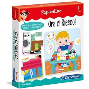 Clementoni - 16078 - Sapientino - Nu zijn er - progressieve puzzel, sequenties - insteekkaarten - educatief spel 2 jaar flascards - Made in Italy
