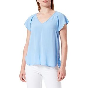 Q/S designed by Damesblouse met korte mouwen, 5330 blauw, 40
