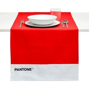 Pantone™ - tafelloper van 100% katoen, 220 g, 45 x 145 cm, rood