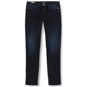 Replay Anbass Herenjeans, slimfit, gerecycled, 007, donkerblauw, 29W x 34L