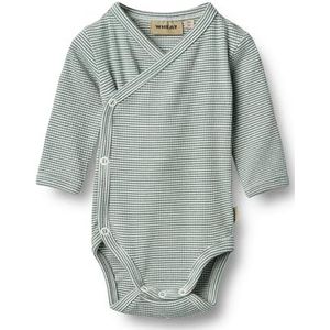 Wheat Uniseks rompertje wikkels lange mouwen Pil GOTS-gecertificeerd