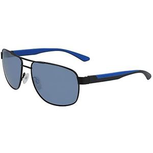 CALVIN KLEIN Eyewear CK20319S-001 zonnebril voor heren, Mat zwart/kobalt, One Size