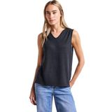 Shirttops - Deepwater Blue - Regular Fit - Mouwloos - V-hals