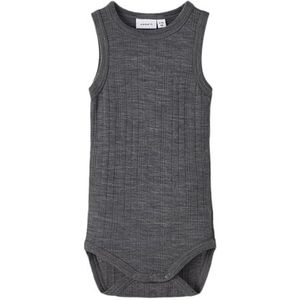 Bestseller A/S Nbmwang Wool Needle Tank XXIII Body, iron gate, 74 cm