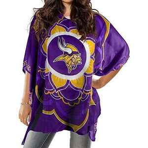 Littlearth Minnesota Vikings NFL Sheer Caftan with Flower Design