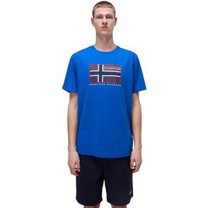 NAPAPIJRI Man Semiles T-shirt met korte mouwen BLAUWE LAPIS S