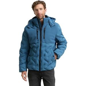 TOM TAILOR Heren 1046977 jas, 38224-Real Teal Blue, XXL, 38224 - Real Teal Blue, XXL