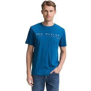 TOM TAILOR T-shirt voor heren, 28857 - Blue Petrol, M