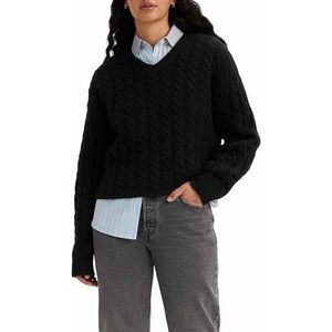 Levi's Rae Sweater Sweatshirt voor dames (1 pak), Kaviaar, XXS