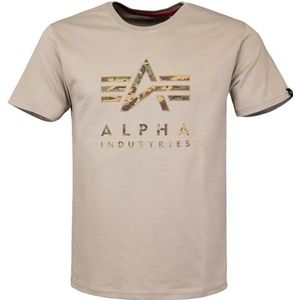 Alpha Industries - Basic Small Logo - Hoodie - Grijs - Katoen en Polyester, Geborstelde Fleece Voering