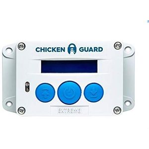 ChickenGuard Extreme automatische deuropener voor het kippenhok, automatische kippenklep met timer en lichtsensor, rechtstreeks van de fabrikant. Tilt kippenhok deurkleppen tot 4 kg